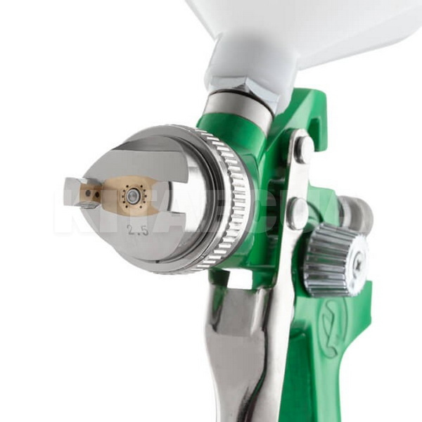 Краскопульт пневматический HVLP 2.5мм 3 бар бачок 600мл Intertool (PT-0125-INTERTOOL) - 4
