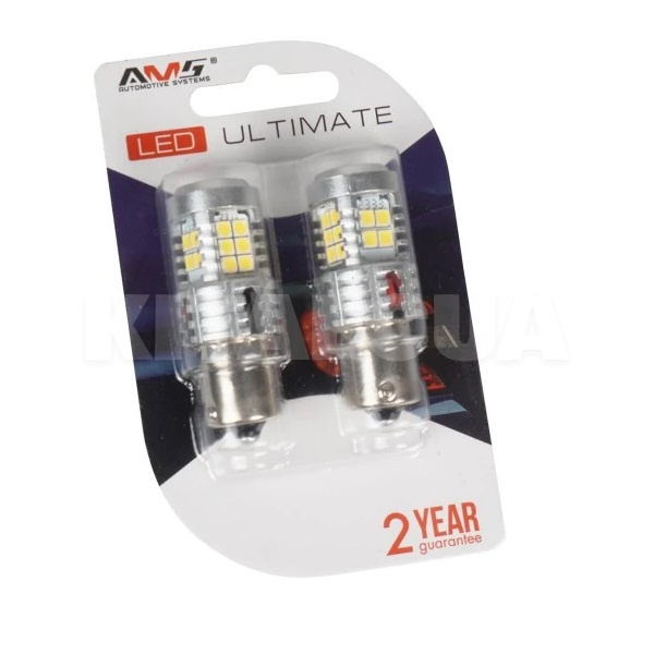 Светодиодная лампа U24 12V P21W 5500K (компл.) AMS (41295) - 2