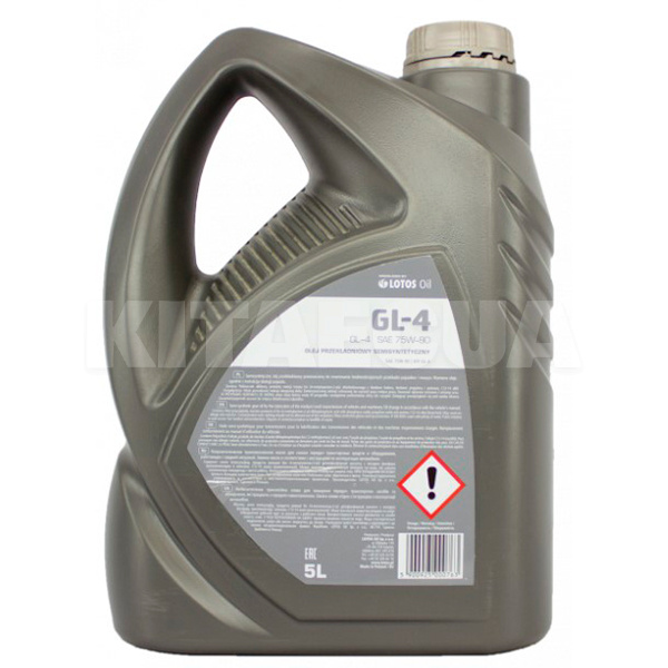 Масло трансмиссионное полусинтетическое 5л 75W-90 SEMISYNTHETIC GEAR OIL LOTOS (WK-K500D90-0HA) - 2