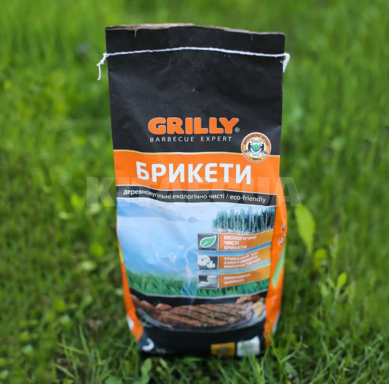 Брикеты древесноугольные 2.5 кг GRILLY (GR-65187) - 3