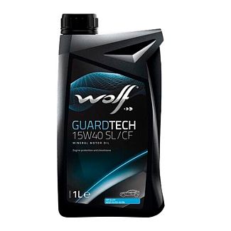 Масло моторное минеральное 1л 15W-40 Guardtech SL/CF WOLF