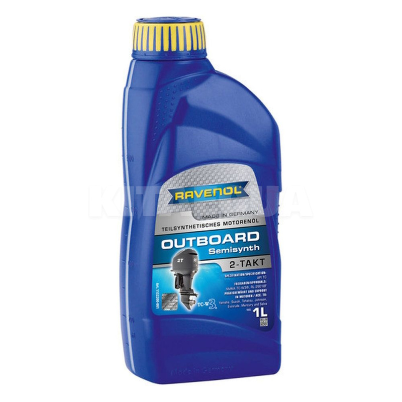 Масло моторне Напівсинтетичне 1л outboard synt 2т RAVENOL (RAV OUTBOARD SYNT 2T)