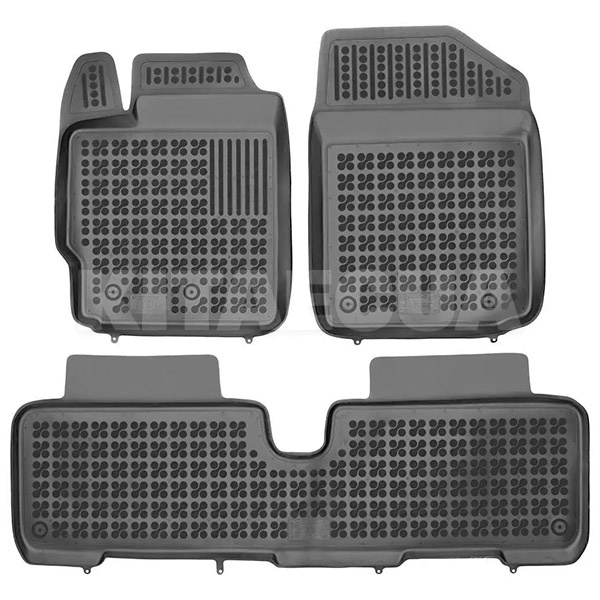 Резиновые коврики в салон Toyota Yaris II (2005-2011) (3шт) 201409 REZAW-PLAST (30586)