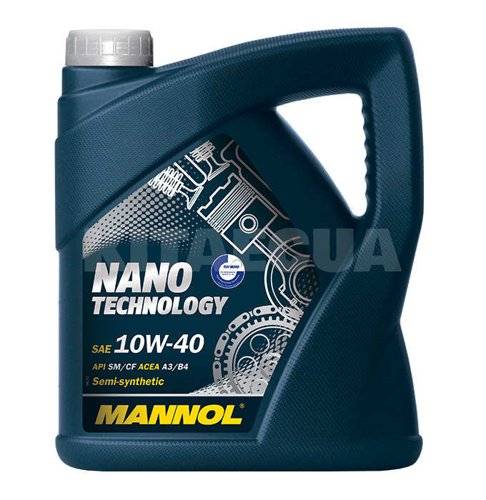 Масло моторне напівсинтетичне 5л 10W-40 Nano Technology Mannol (MN7503-5) - 2