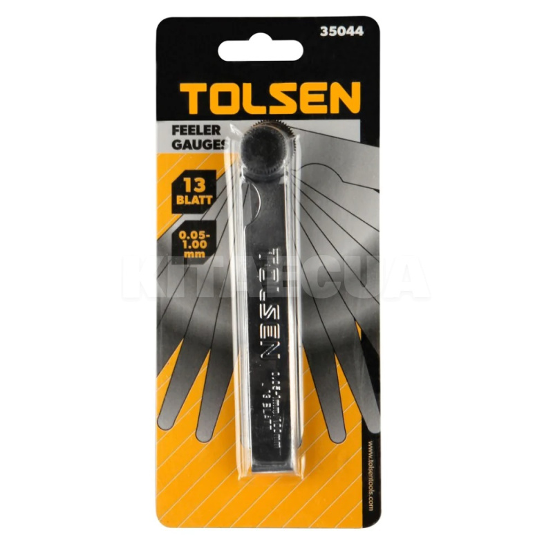 Комплект щупов для измерения зазоров (13 шт.) 0.05-1 мм TOLSEN (35044)