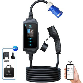 Зарядка для электромобиля 7.4 кВт 32А 1-фаза Type 2 (европейское авто) Midway Pro Wi-Fi EVSOW