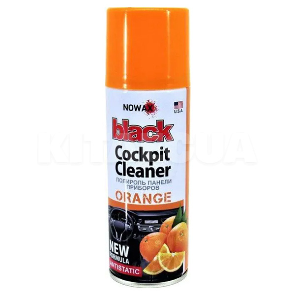 Полироль для пластика "апельсин" 200мл Orange Black Cockpit Cleaner NOWAX (NX00203)