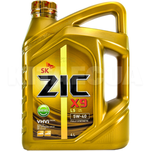 Масло моторне синтетичне 4л 5W-40 X9 LS Diesel ZIC (162609)
