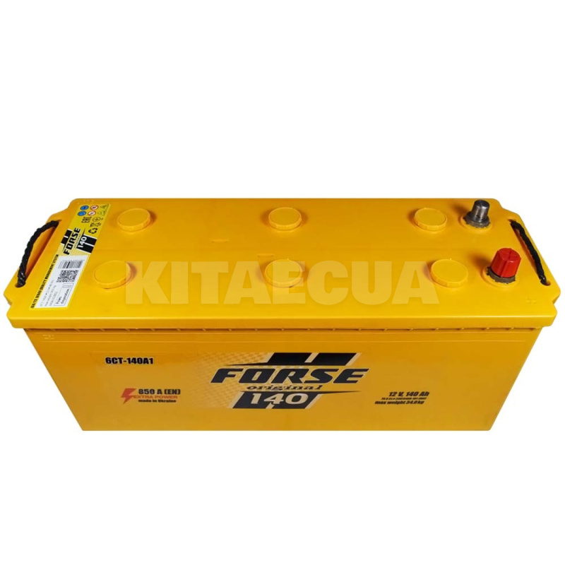 Аккумулятор автомобильный 140Ач 850А "+" справа FORSE (10960) - 2