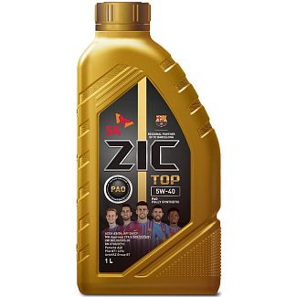 Масло моторное синтетическое 1л 5W-40 TOP ZIC