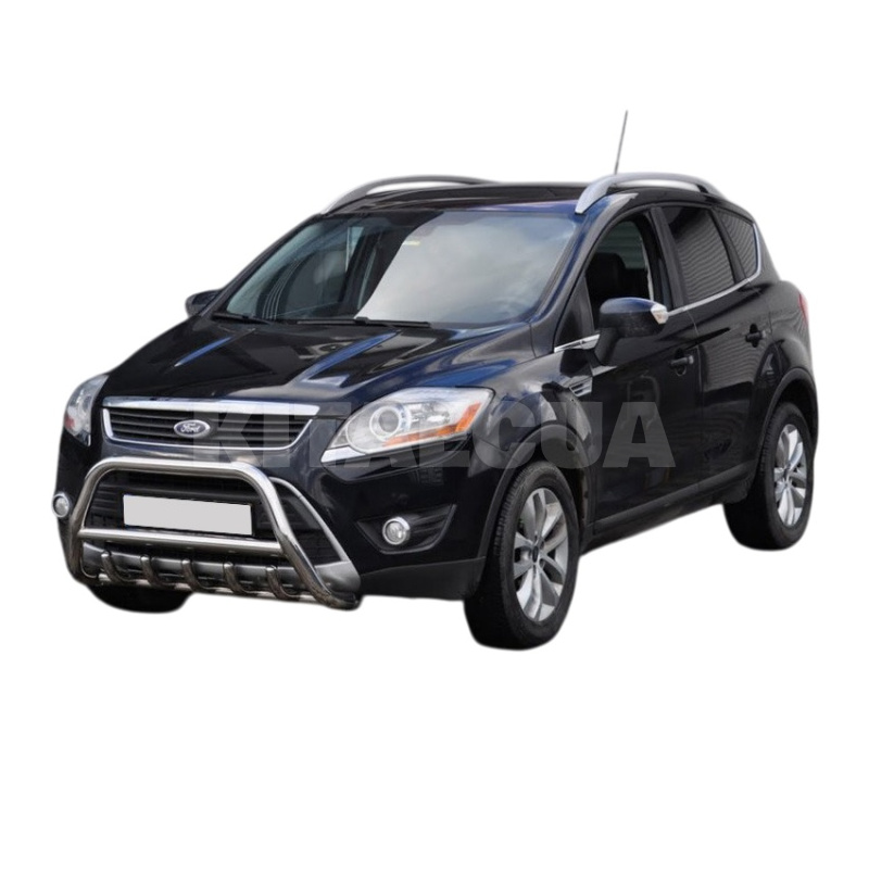 Кенгурятник WT003 Ford Kuga 2008-2013 нержавеющая сталь CAN (dug67464) - 3
