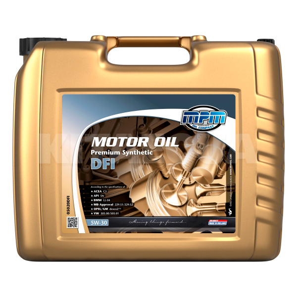 Масло моторне синтетичне 20л 5W-30 DFI MPM (MPM_05020DFI)