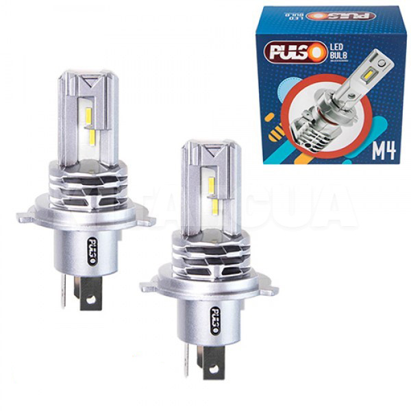 LED лампа для авто H4 25W 6000K PULSO (M4-H4)