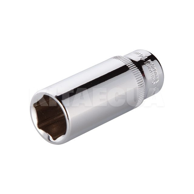 Головка торцева 6-гранна подовжена 14 мм 1/4" Cr-V Intertool (ET-0464)