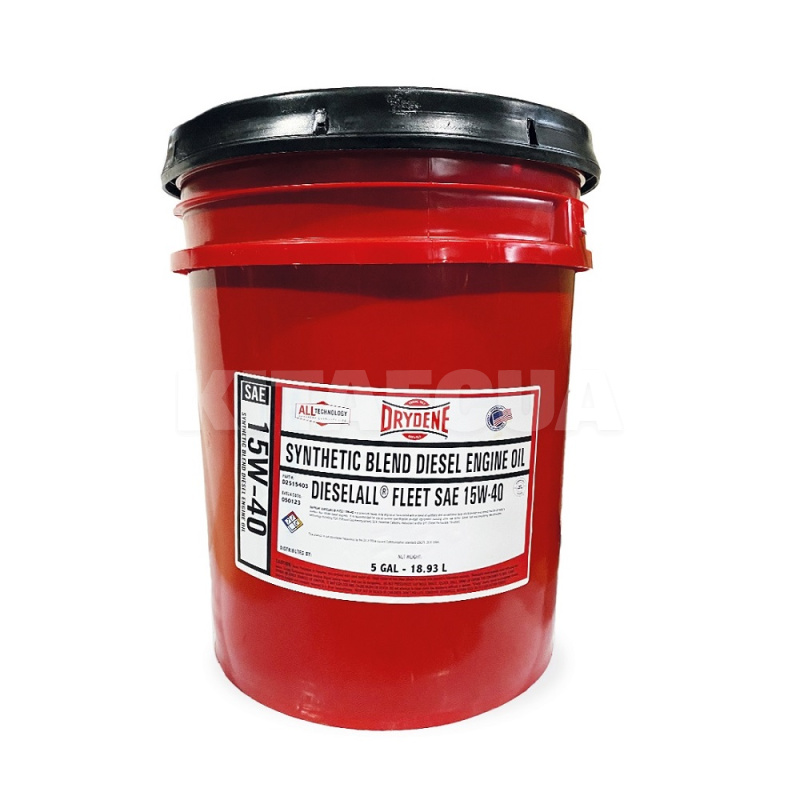 Масло моторное полусинтетическое 18.93л 15W40 Drydene DuraMAX (D2515403) - 2