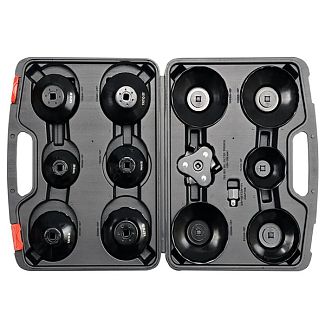 Набір масляних знімачів фільтрів 1/2" 3/8" М65-120 мм 13 предметів YATO