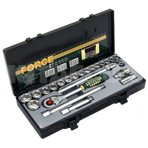 Набор инструментов с торцевыми головками 1/2" 24 предмета FORCE (FOR 4246)
