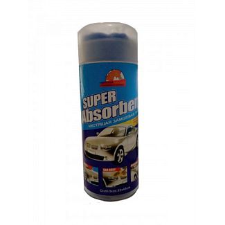 Искусственная замшевая тряпка для авто Super Absorbent Chamois СН-143 43х32см универсальная в тубе Provider Company