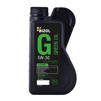 Масло моторное синтетическое 1л 5W-30 Green Oil BIZOL