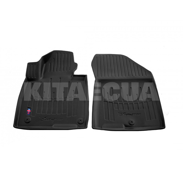 Гумові килимки передні Hyundai Santa Fe IV (TM) (2018-2020) HK кліпси Stingray (5009112)
