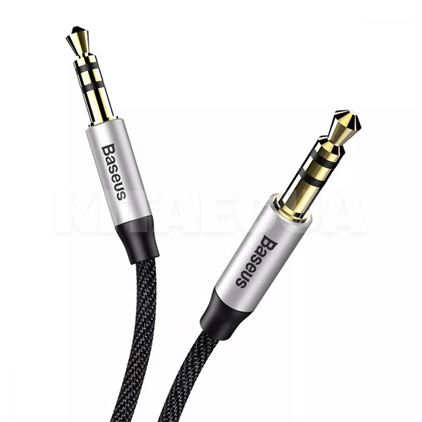Кабель mini Jack 3.5 мм - mini Jack 3.5 mm Yiven Audio Cable M30 1м чорний BASEUS (CAM30-BS1) - 3