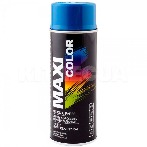 Краска-эмаль темно-синяя 400мл универсальная декоративная MAXI COLOR (MX5010)