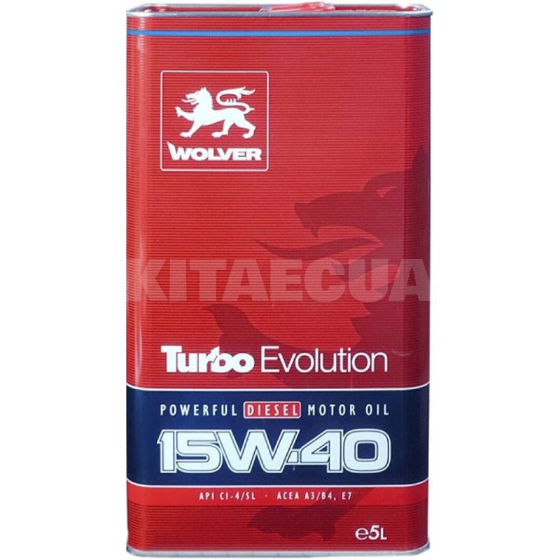 Масло моторное полусинтетическое 5л 15W-40 Turbo Evolution WOLVER (4260360944482-WOLVER)