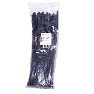 Стяжки чорні пластикові 7.6 х 550 мм 100 шт. APRO