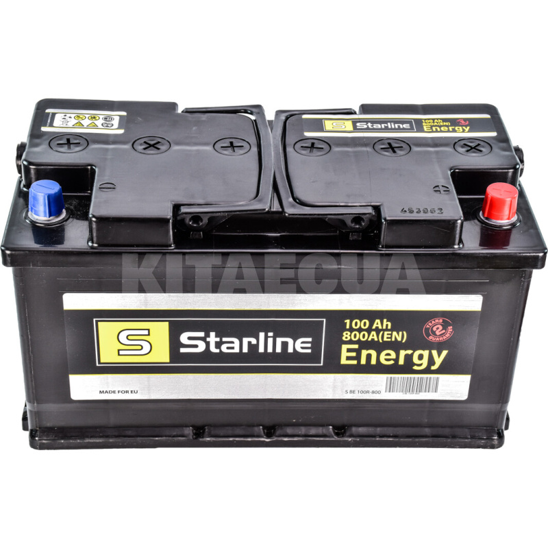 Аккумулятор автомобильный 100Ач 800А "+" справа STARLINE (S BE 100R-800)