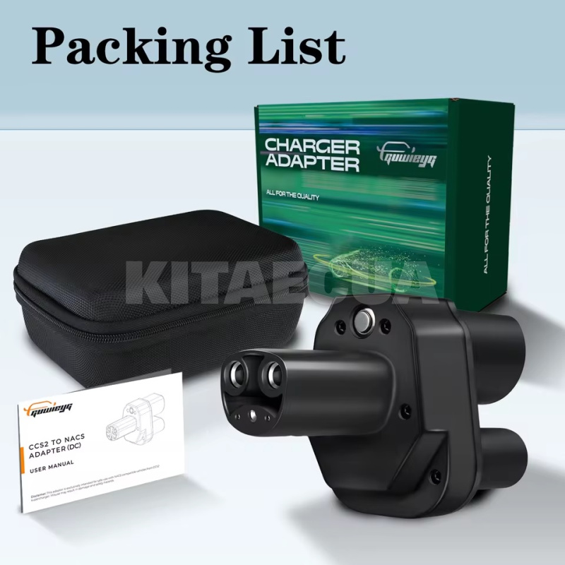 Переходник 250 кВт 300 A CCS2 (станция) - Type Tesla (американское авто) GUWIEYG (PG-CS2TSC) - 3