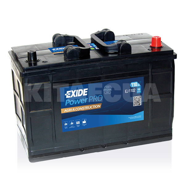 Аккумулятор автомобильный PowerPRO Agri-Construction 110Ач 900А "+" справа EXIDE (EJ1102)
