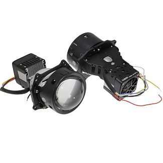 BI LED лінзи у фари 3'' 75/66W 5500K Kamiso
