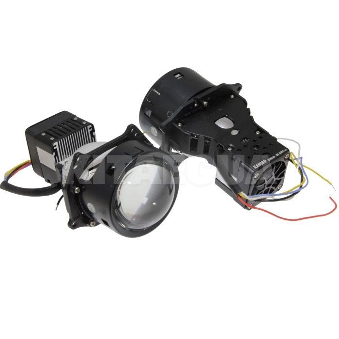 BI LED линзы в фары 3'' 75/66W 5500K Kamiso (DLPD-01)