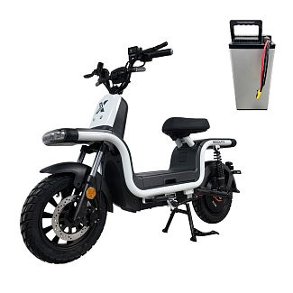 Електроскутер U1s 120 км 1500 Вт білий + додаткова батарея ScoutX