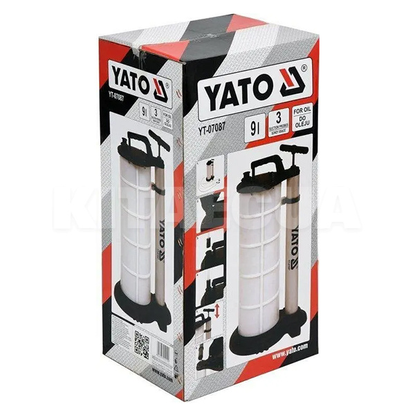 Насос ручной вакуумный 9л YATO (YT-07087) - 2