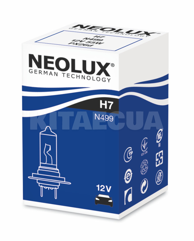 Галогенова лампа H7 12V 55W NEOLUX (N499) - 2