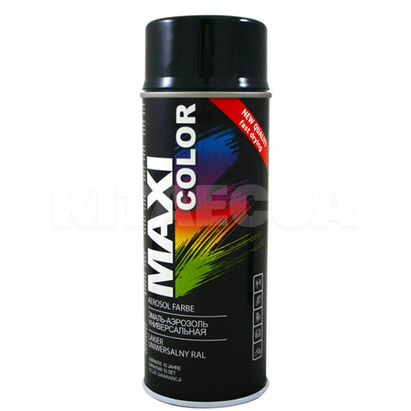 Краска-эмаль декоративная 400мл RAL 7021 черно-серая MAXI COLOR (MX7021-MAXI-COLOR)