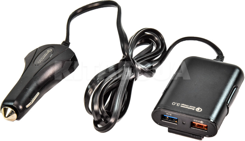 Автомобильное зарядное устройство 4 USB 12A Qualcom 3.0 Black CQC-450 XoKo (CQC-450-BK-XoKo) - 7