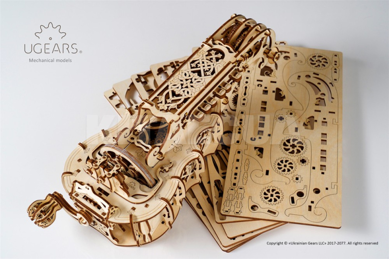 Музыкальная модель "Харди-Гарди" UGEARS (70030) - 7