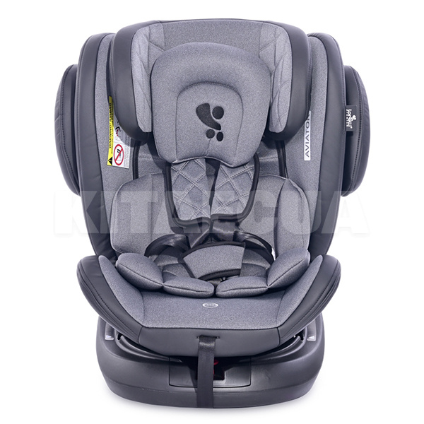 Автокрісло дитяче Aviator Isofix Black&Dark Grey 0-36 кг Lorelli (10071302118) - 2