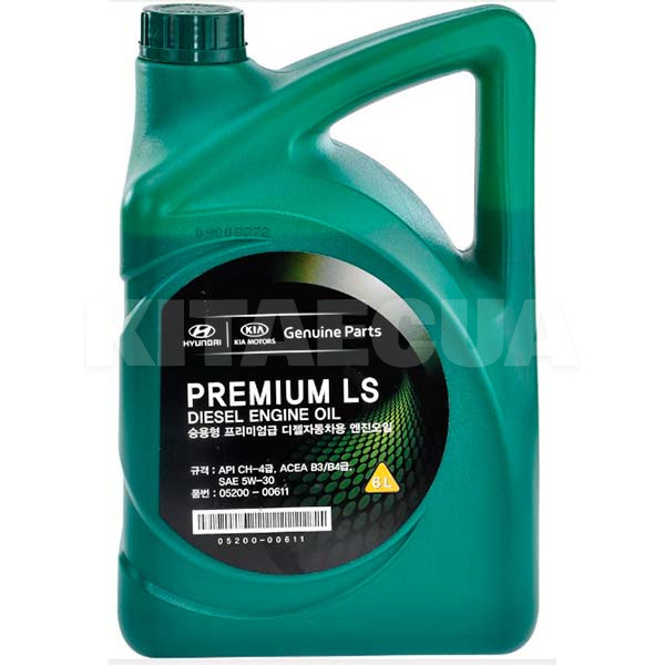 Масло моторне Напівсинтетичне 6л 5W-30 Premium LS MOBIS (520000611)