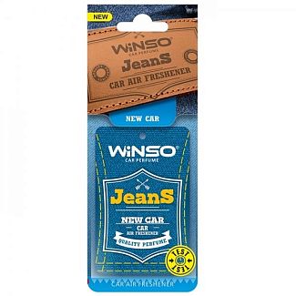 Ароматизатор Jeans New Car " новое авто " сухой листик Winso