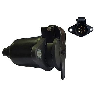 Роз'єм причепа металевий electro (мама) 24V (7P N-TYPE) BALATON