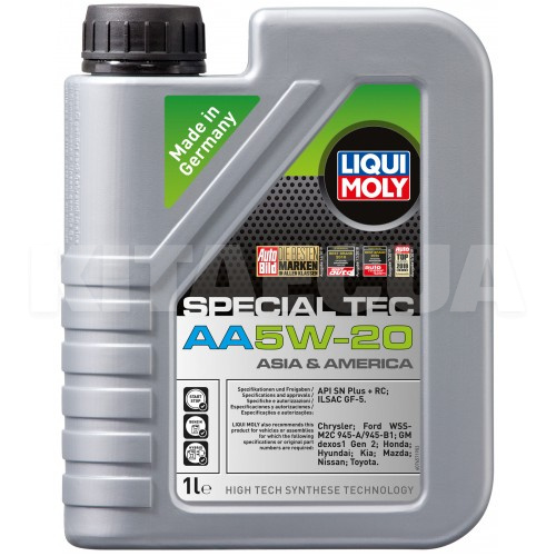 Масло моторное синтетическое 1л 5W-20 SPECIAL TEC АA LIQUI MOLY (20792)
