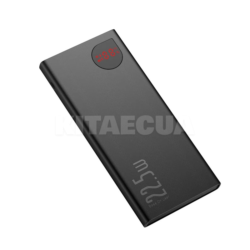 Повербанк Adaman Metal Digital Display 10000mAh 22.5W чорний BASEUS (PPAD070001) - 2