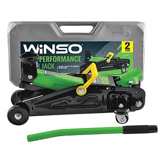 Домкрат гідравлічний підкатний до 2т (135мм-335мм) пластиковий кейс Winso