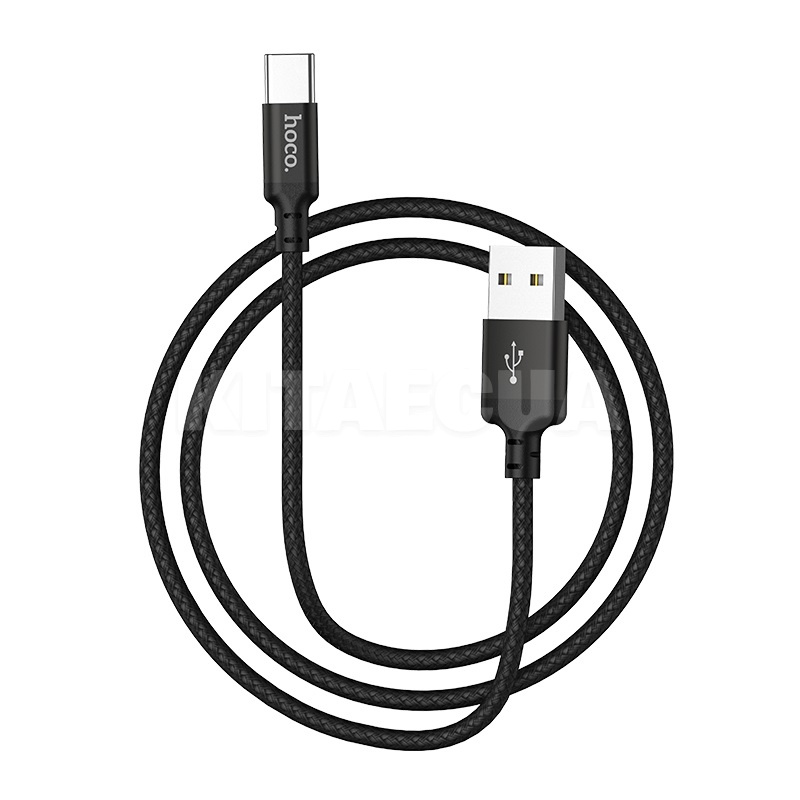 Кабель USB - Type-C 3A X14 2м черный HOCO (6957531062868) - 2