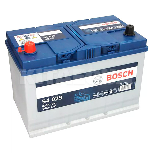 Аккумулятор автомобильный S4 029 95Ач 830А "+" слева Bosch (0 092 S40 290)