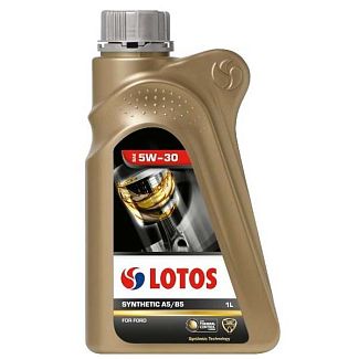 Масло моторное синтетическое 1л 5W-30 SYNTHETIC A5/B5 LOTOS