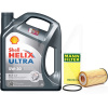 Олія синтетична 4л 5W-30 Helix Ultra ECT C3 + фільтр Mann-Filter на Opel Astra 1.6 SHELL (204293-HU612-2x)